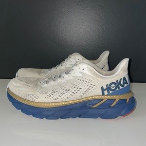 HOKA Women's Clifton 7 TOFU / VINTAGE INDIGO - Size 6.5